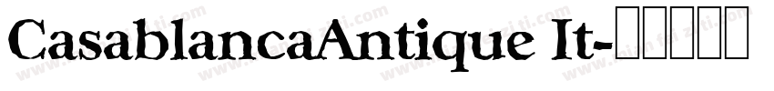 CasablancaAntique It字体转换